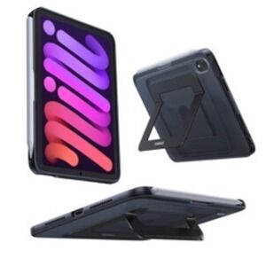 Torras MoonClimb iPad mini 6 Case with Kickstand Black Translucent Matte Cover